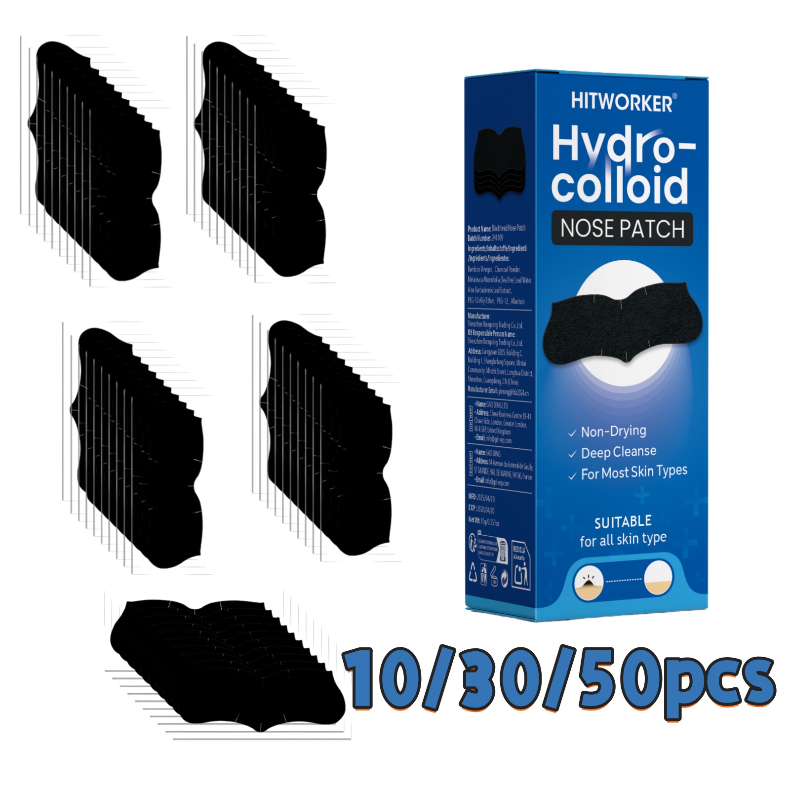 Skincare China - 10/30/50-Piece Pore Cleansing Nose Strips |