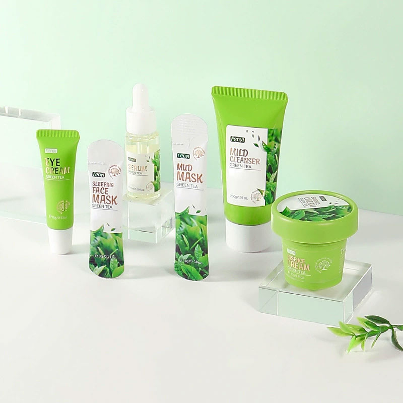 6pcs/box Skin Care Set Green T - Skincare Niacinamide recension och pris
