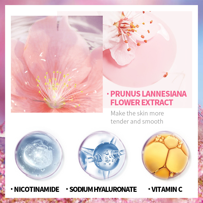 LAIKOU 8Pcs Sakura Facial Skin - Skincare Niacinamide recension och pris